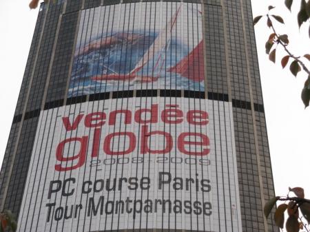 le Vendée  Globe à la tour Montparnasse