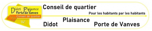 conseil de quartier Didot-Plaisance-Porte de Vanves 75014