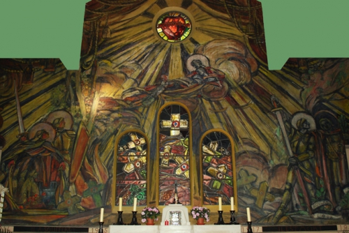 fresque Cité Saint Yves  desvallières 1931 l'ascension du poilu.jpg