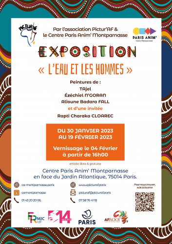 Expo Pictur'af au centre paris anim montparnasse du 30 jaanvier au 19 février vernissage 4 fev 23023 exposition centre paris affiche.png