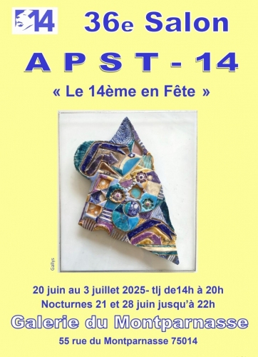 APST-14 association des peintres et sculpteurs témoins du 14ème, Galerie du Montparnasse 
