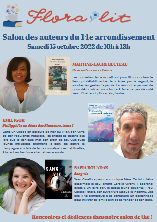 Mini salon des auteurs du 14e arrondissement -librairie Flora lit 15 octobre 2022.png